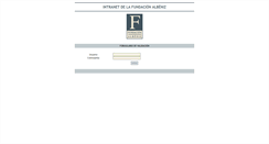 Desktop Screenshot of intranet.fundacionalbeniz.com