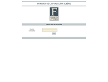 Tablet Screenshot of intranet.fundacionalbeniz.com
