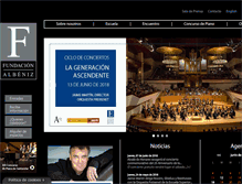 Tablet Screenshot of fundacionalbeniz.com